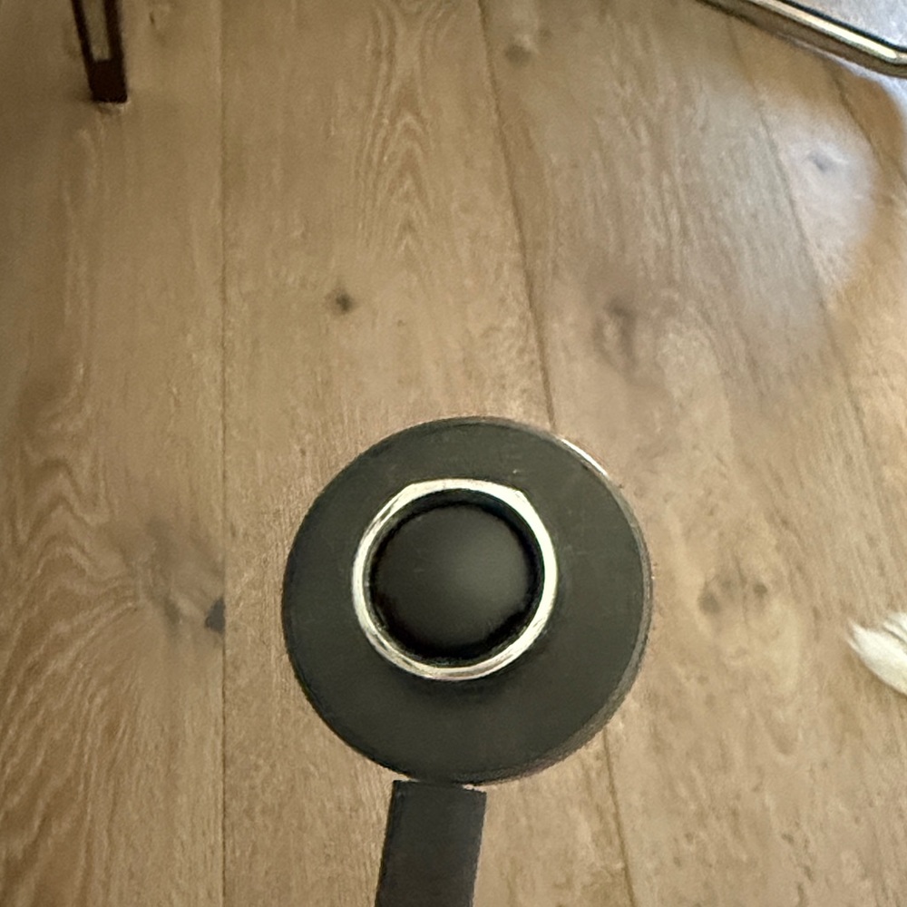 Oura Silver and Black Ring